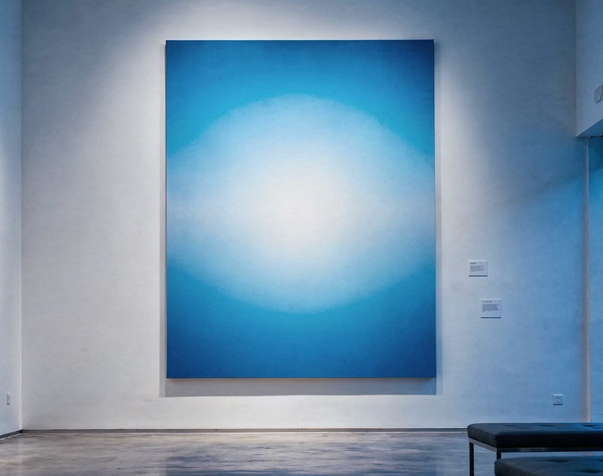 Arte contemporanea - Gradiente blu